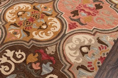 Momeni Area Rugs Tangier Area Rugs Tan-10 Multi 100% Wool HandHooked From India
