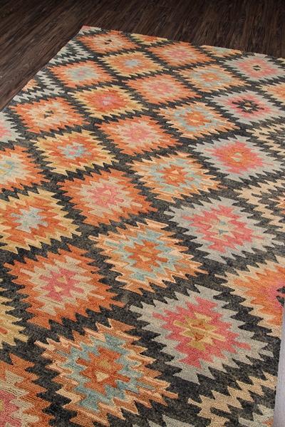 Momeni Area Rugs Tangier Area Rugs Tan-19 Black 100% Wool HandHooked From India