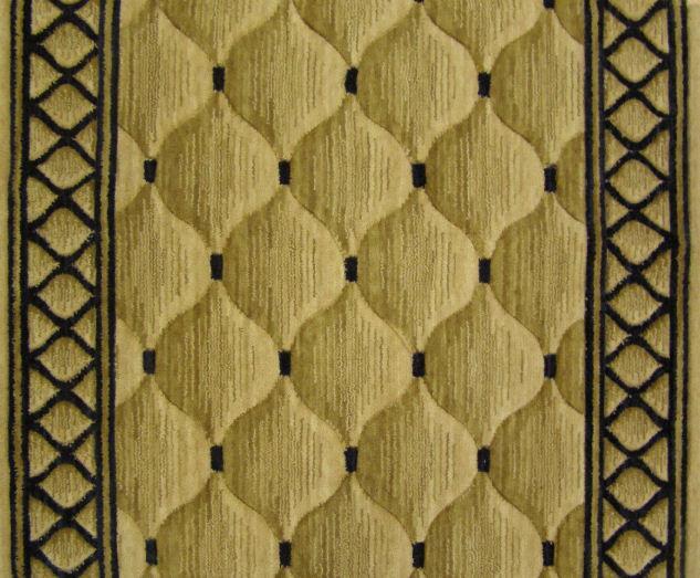 Nourison Stair Runner Cosmopolitan Shadolore Beige Stair Runner C26R-BGE - 36In Sold By the Foot