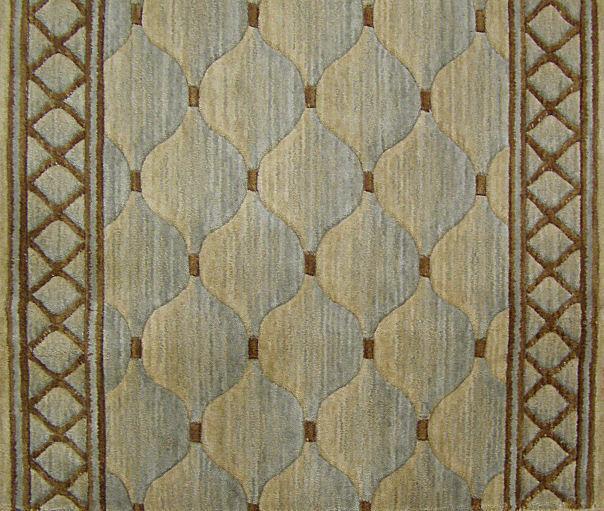 Nourison Stair Runner Cosmopolitan Shadolore Green Stair Runner C26R-LTG 30In Sold By the Foot