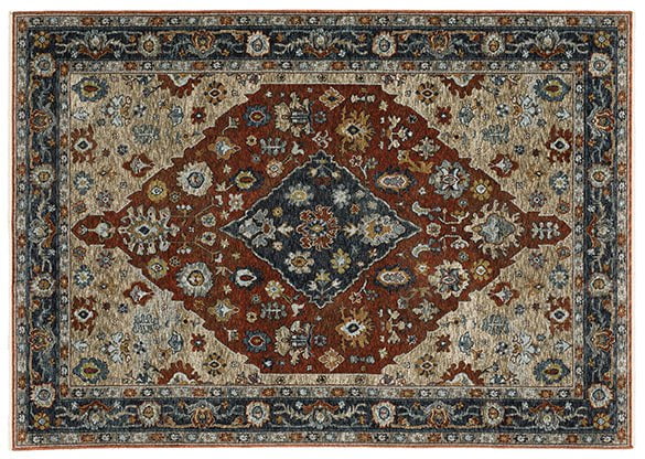 Oriental Weavers Area Rugs Aberdeen Area Rugs 1143H Red Persian By OW Rugs In 8 Sizes