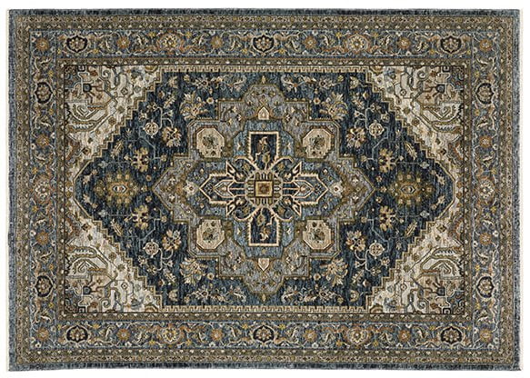 Oriental Weavers Area Rugs Aberdeen Area Rugs 1144Q Navy Heriz By OWRugs