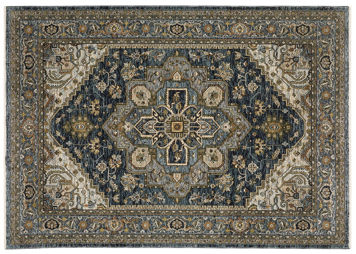 Oriental Weavers Area Rugs Aberdeen Area Rugs 1144Q Navy Heriz By OWRugs
