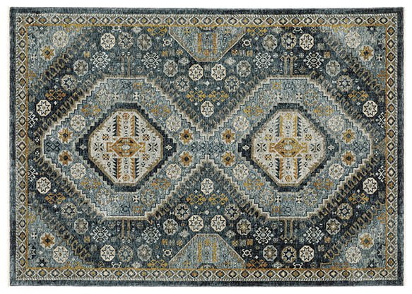 Oriental Weavers Area Rugs Aberdeen Area Rugs 7150B Blue Kazak By OWRugs