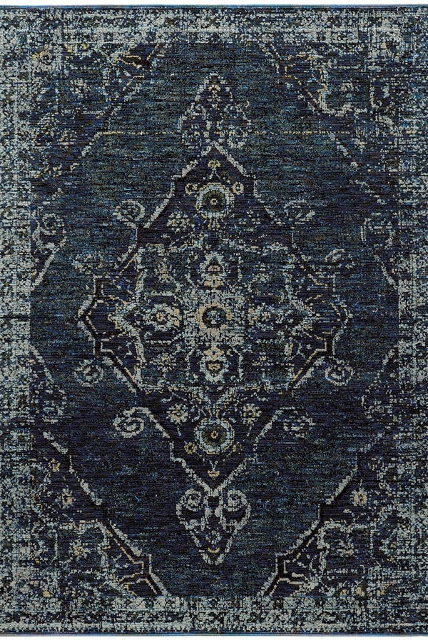 Oriental Weavers Area Rugs Andorra Area Rugs 7135f Black Nylon/Poly Blend Made in USA
