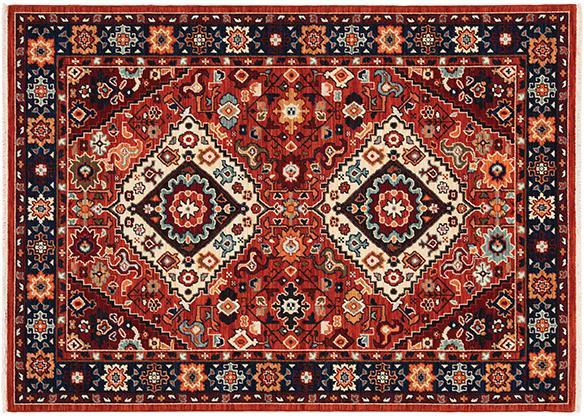 Lilihan Area Rugs 2061V Red Kazak Wool-Nylon In 8 Sizes By OW Rugs