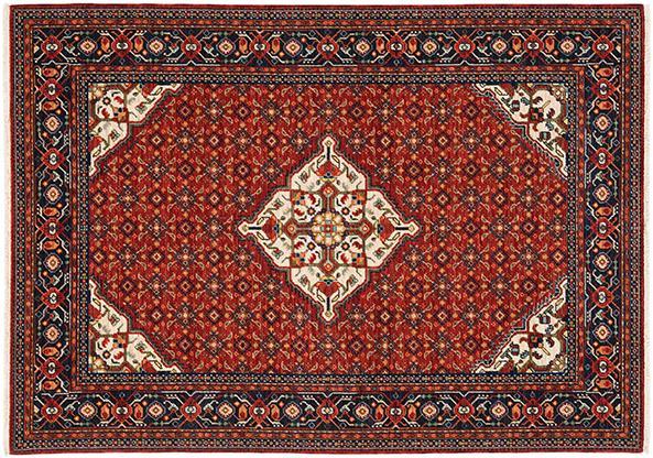 Lilihan Area Rugs 1c Red Kazak Wool-Nylon Blend In 8 Sizes By OW Rugs
