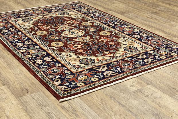 Lilihan Area Rugs 2062R Red Kazak Wool-Nylon In 8 Sizes By OW Rugs
