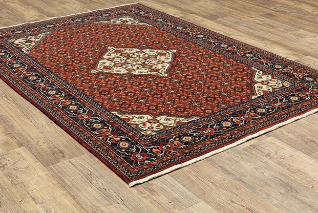 Lilihan Area Rugs 1c Red Kazak Wool-Nylon Blend In 8 Sizes By OW Rugs