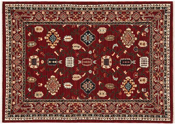 Lilihan Area Rugs 43S Red Kazak Wool-Nylon Blend In 8 Sizes By OW Rugs