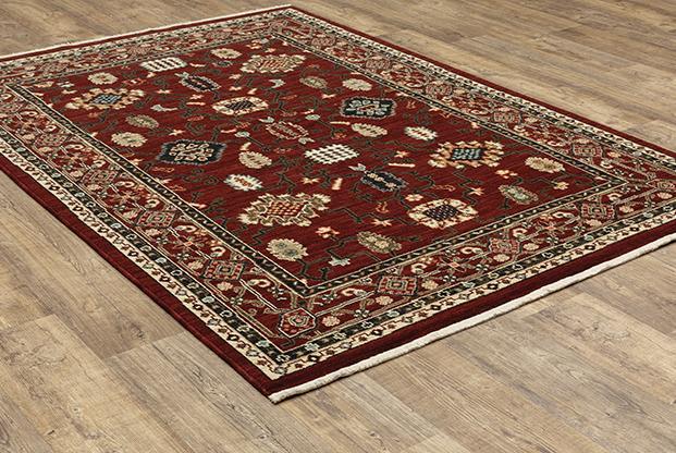 Lilihan Area Rugs 43S Red Kazak Wool-Nylon Blend In 8 Sizes By OW Rugs