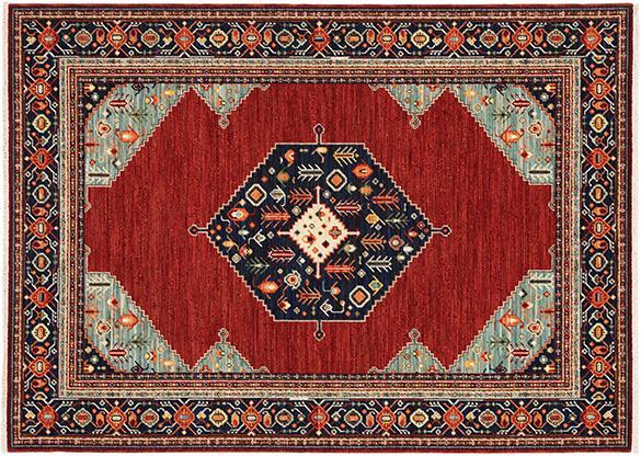 Lilihan Area Rugs 5503m Red Kazak Wool-Nylon In 8 Sizes By OW Rugs