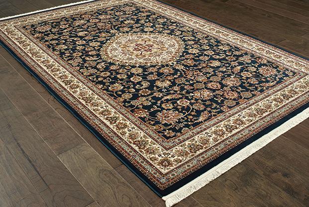 Masterpiece Navy Area Rug 33B 2 Million PT Fine Polypropylene