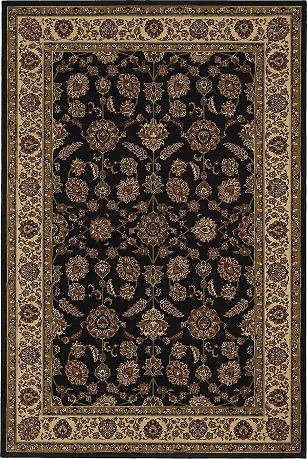 Oriental Weavers Area Rugs OW Rugs Ariana Area Rugs 271d Black-Ivory Polypropylene Made In USA