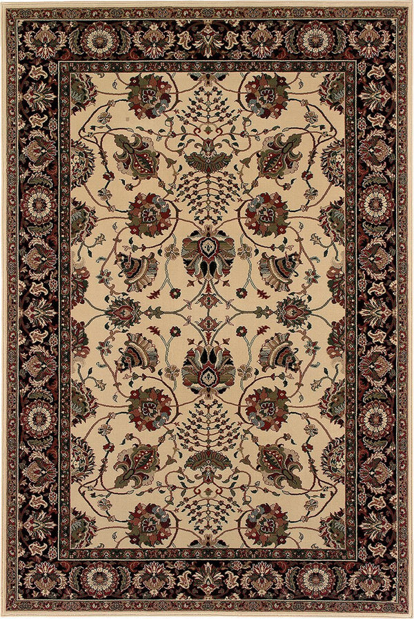 Oriental Weavers Area Rugs OW Rugs Ariana Area Rugs 431i Beige-Black Polypropylene Made In USA