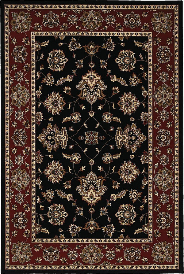 Oriental Weavers Area Rugs OW Rugs Ariana Area Rugs 623m Black-Rust Polypropylene Made In USA