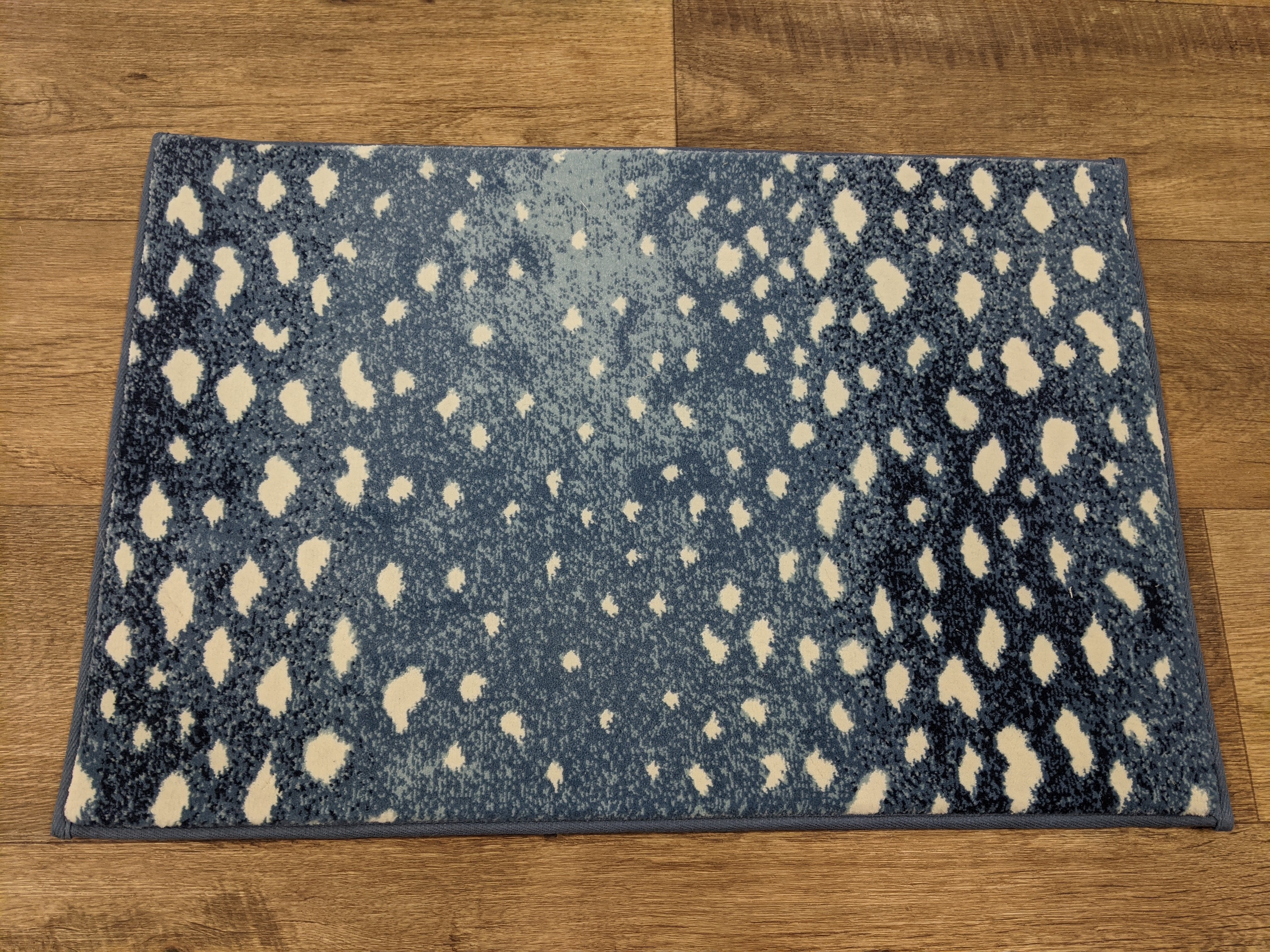 Prestige Mills Stair Runners Deerfield 87 Azure Animal Print By Prestige In Assorted Sizes