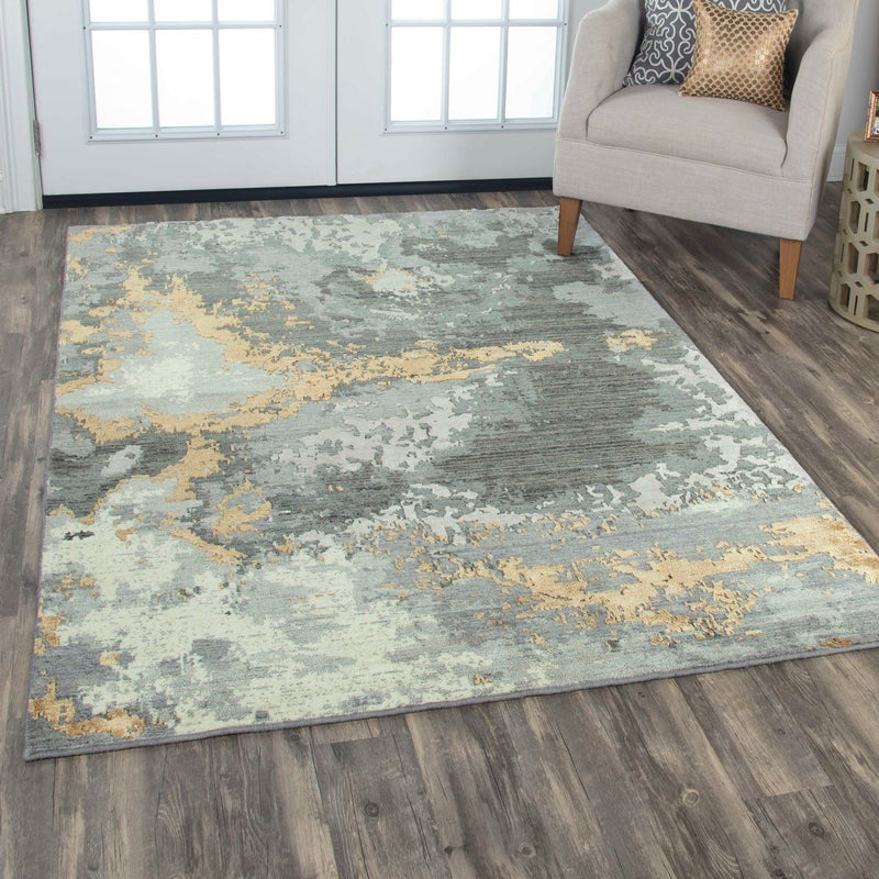 Rizzy Home Area Rugs 5 x 8 Artistry Area Rug ARY101 Grey By Rizzy Home