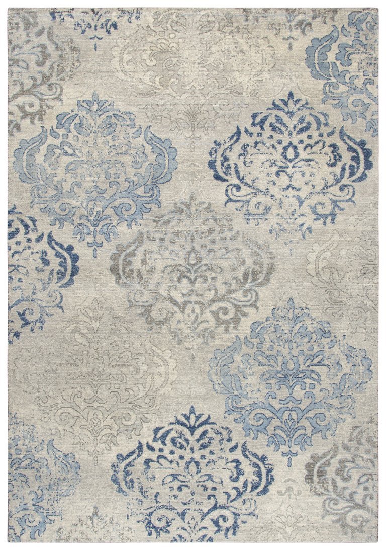 Rizzy Home Area Rugs Gossamer Area Rugs By RizzyHome GS6730 LtGrey 100% Wool From India