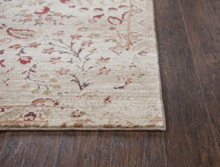 Rizzy Home Area Rugs Gossamer Area Rugs By RizzyHome GS6785 Ivory100 % Wool From India