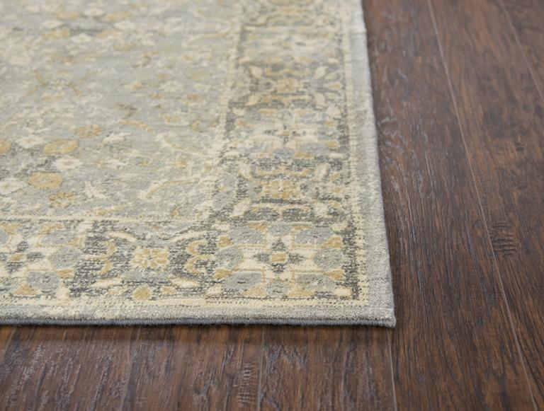 Rizzy Home Area Rugs Gossamer Area Rugs By RizzyHome GS6796 Gray100% Wool From India