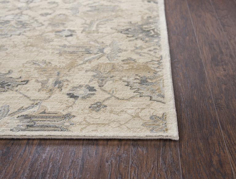 Rizzy Home Area Rugs Gossamer Area Rugs By RizzyHome GS7222 Beige100% Wool From India