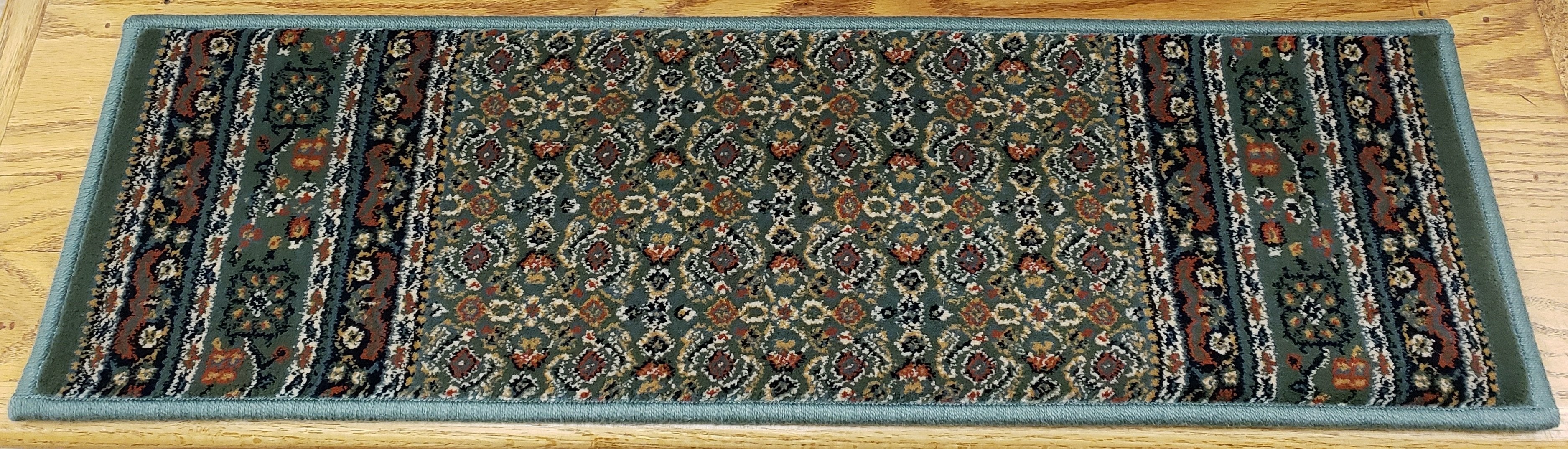 Rug Depot 31 In x 9 In-Sold Individually Premium Stair Treads Palazzo Green 31 In x 9 In Poly USA