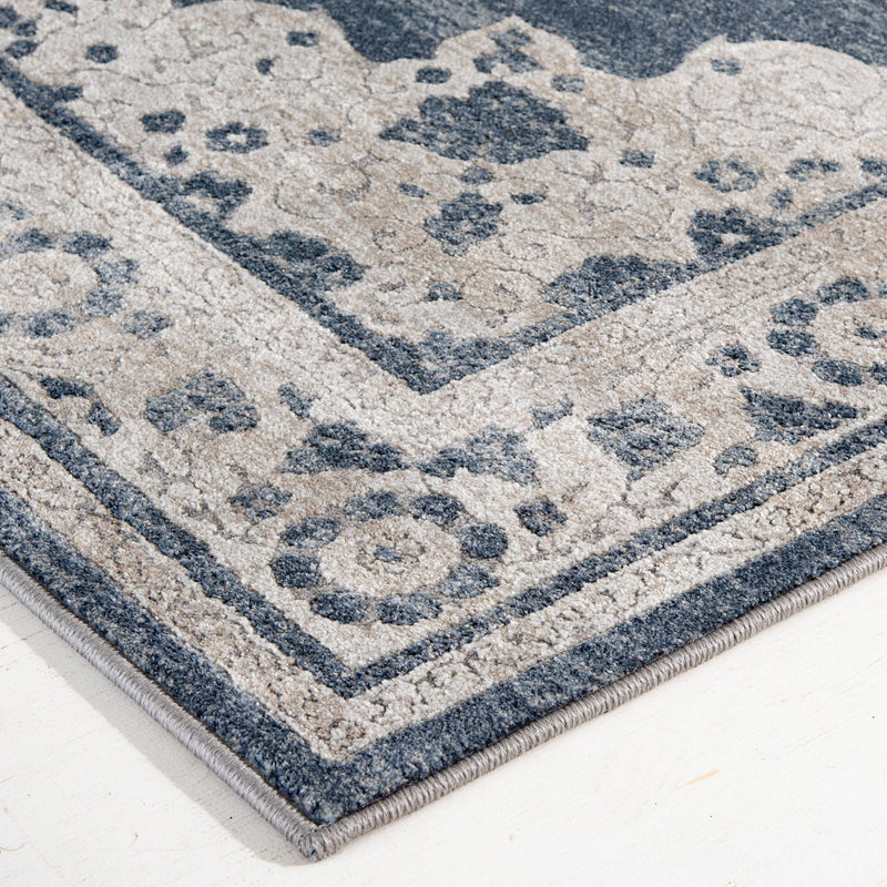 Traditions Area Rugs 2808NK Blue in 2 Sizes Made in USA