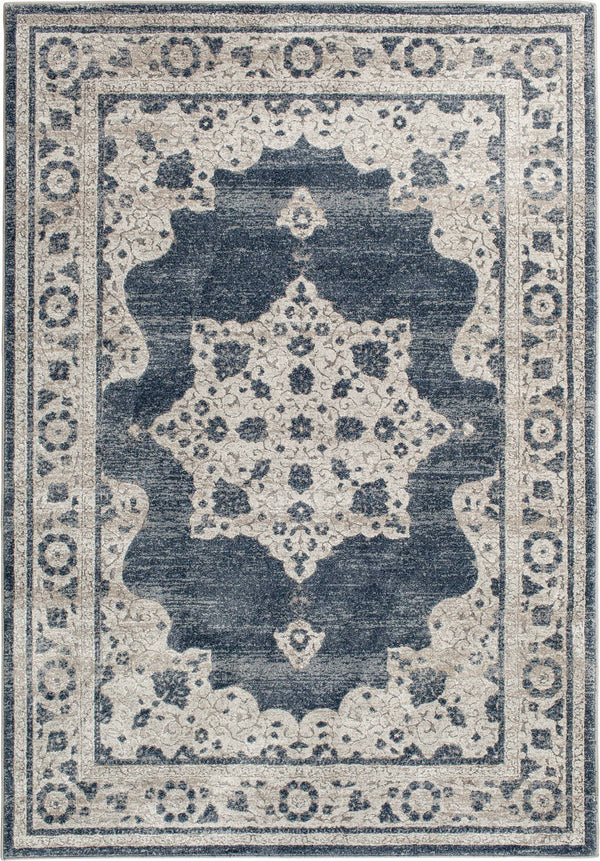 Traditions Area Rugs 2808NK Blue in 2 Sizes Made in USA