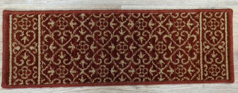 Rug Depot Home Chateau Reims RO21 Ruby 27 and 36 Inch Stair Runner and Stair Treads