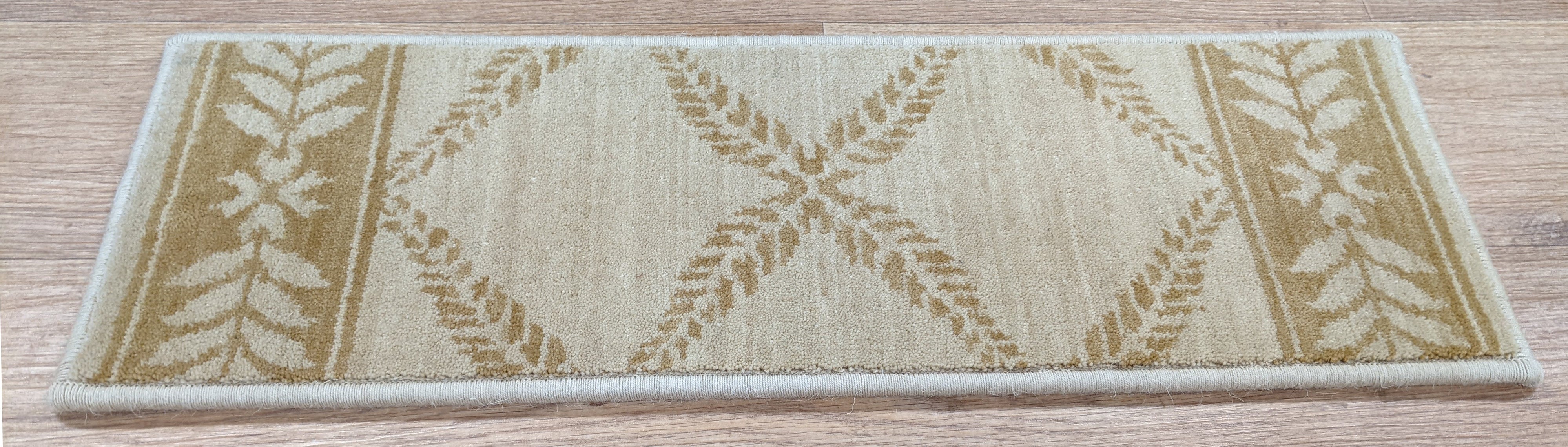 Rug Depot Home Stair Runners Chateau Normandy NO21 Beige 27 and 36 Inch Stair Runner and Treads