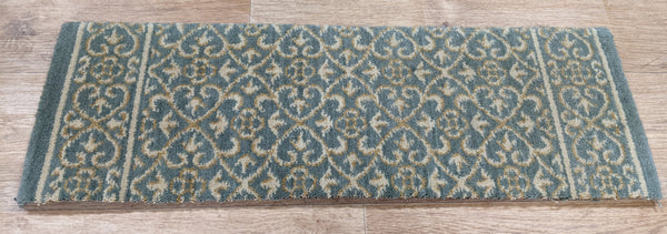 Rug Depot Stair Runners Chateau Reims RM21 Sapphire 27 and 36 Inch Stair Runner and Stair Treads