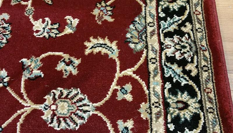 RunnerUSA Stair Runner 26 in x 1 ft Valbella Red Stair Runner VB-4346 - 26In Sold By the Foot