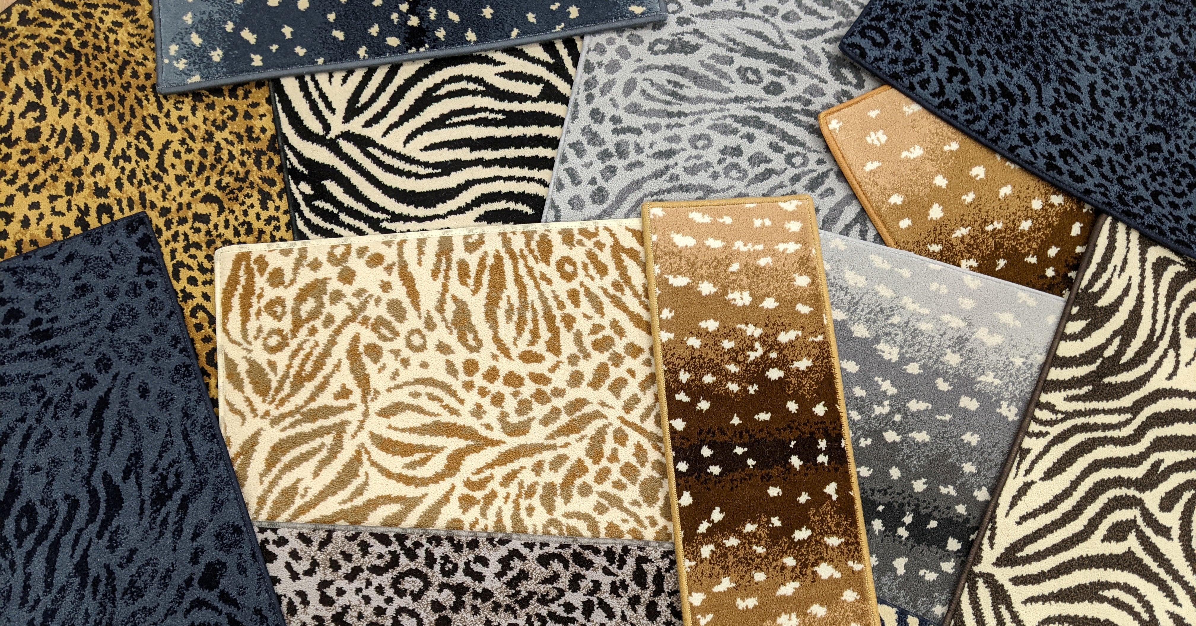 Royalax Animal Print Stair Runners in 4 Designs in 12 Colors