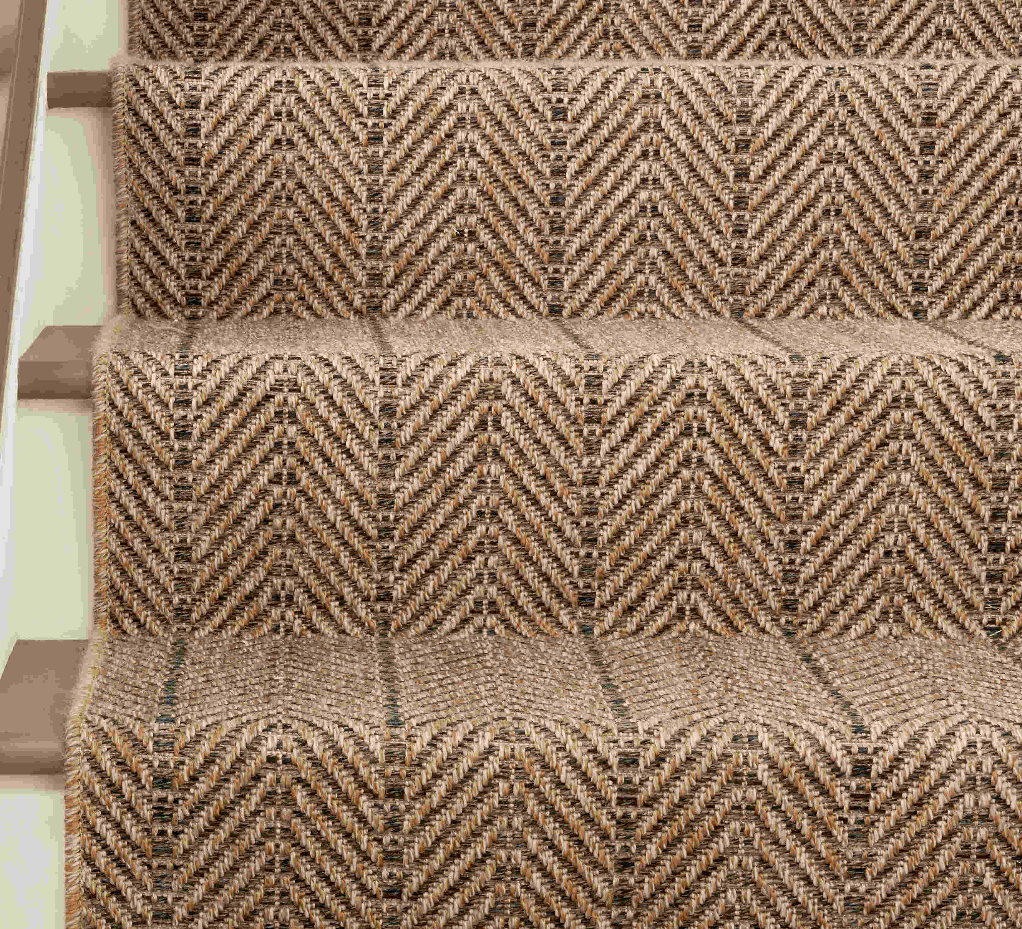 Nourison Stair Runners All Seasons Indoor-Outdoor Chevron Sisal Stair Runners and Area Rugs