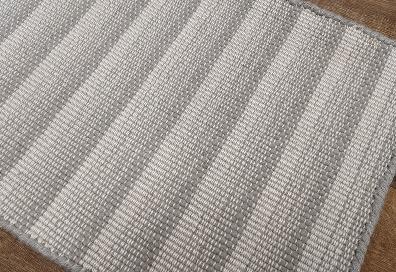 Nourison Stair Runners Radiant Stripe Taupe Stair Runner-Stair Treads and Matching Area Rugs