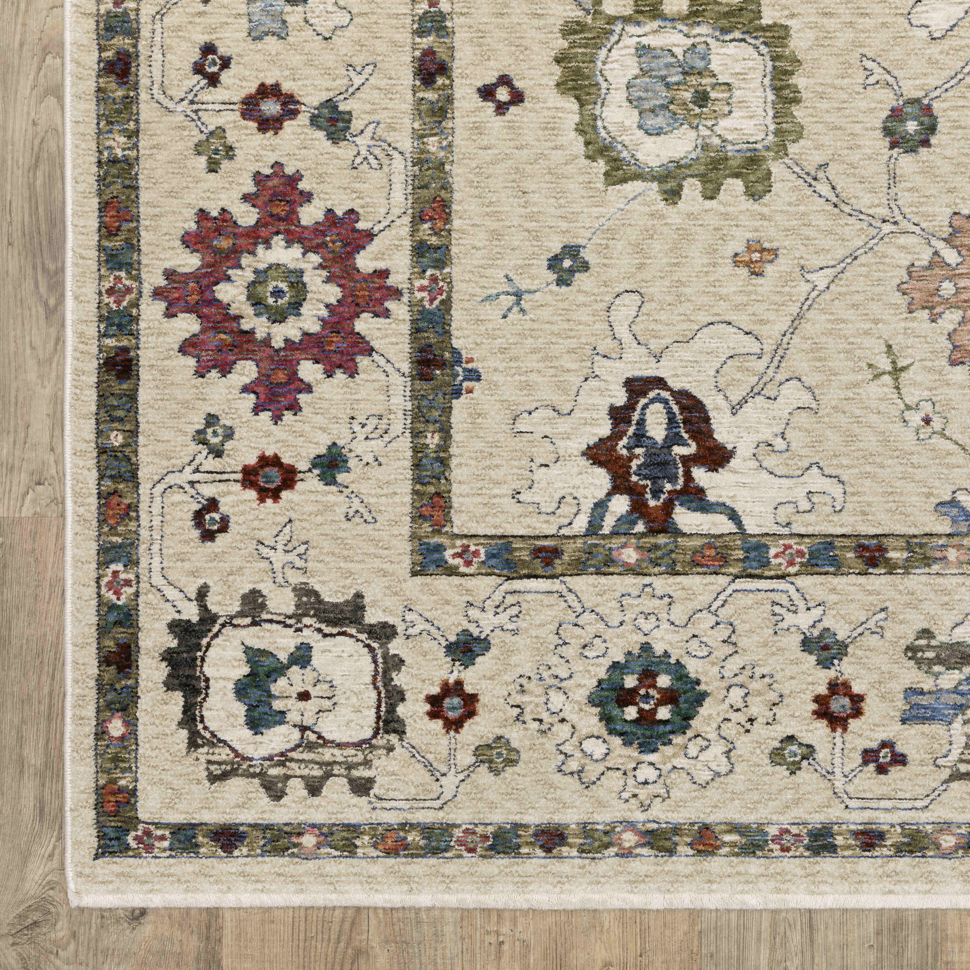 Oriental Weavers Area Rugs Hastings Area Rugs HA01w Beige-Beige in Many Sizes