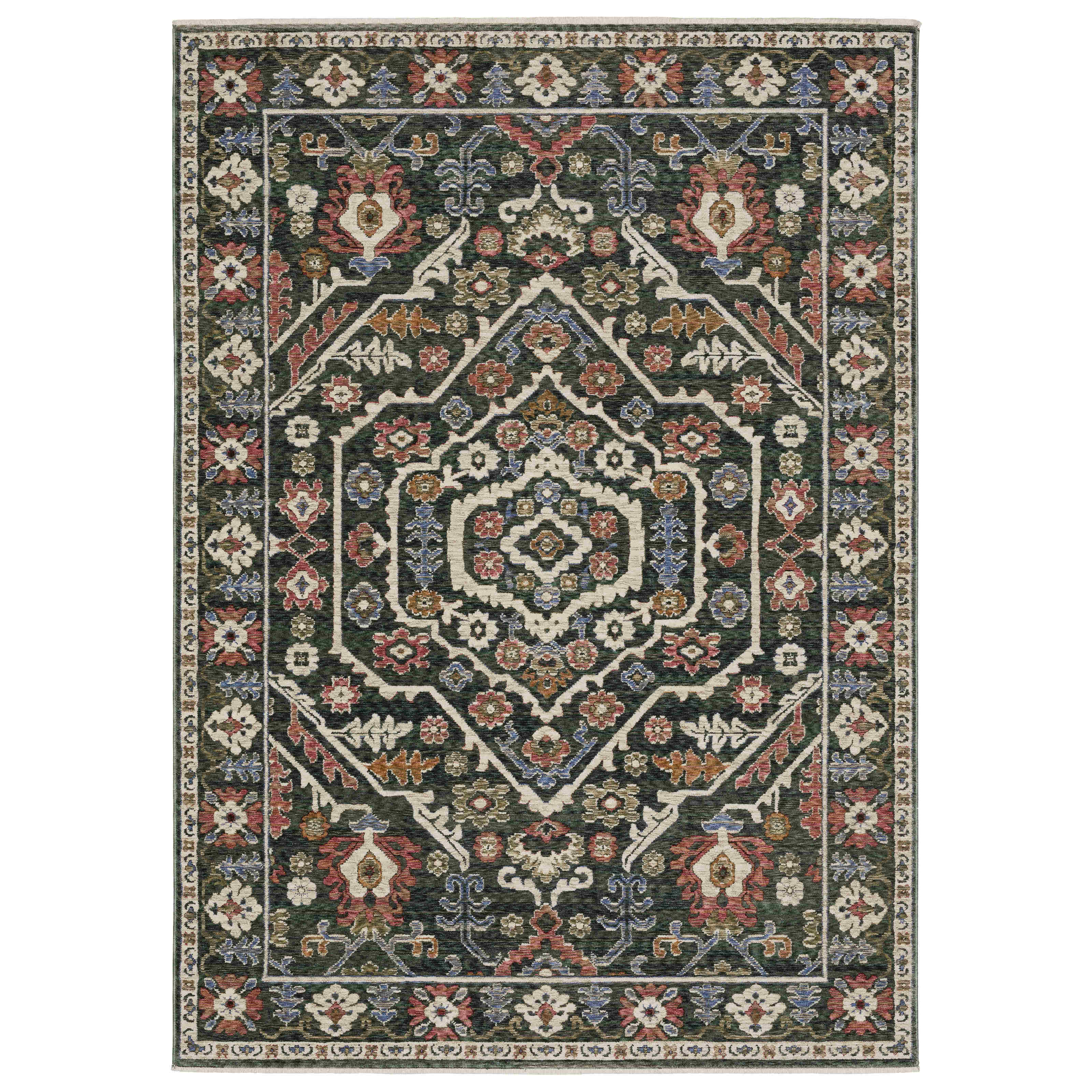 Oriental Weavers Area Rugs Hastings Area Rugs HA02b Dk Green in Many Sizes