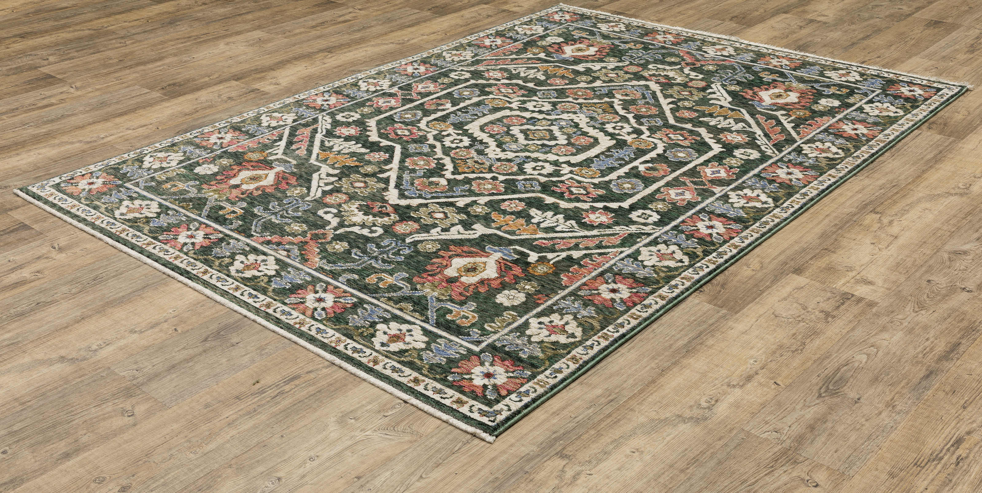 Oriental Weavers Area Rugs Hastings Area Rugs HA02b Dk Green in Many Sizes