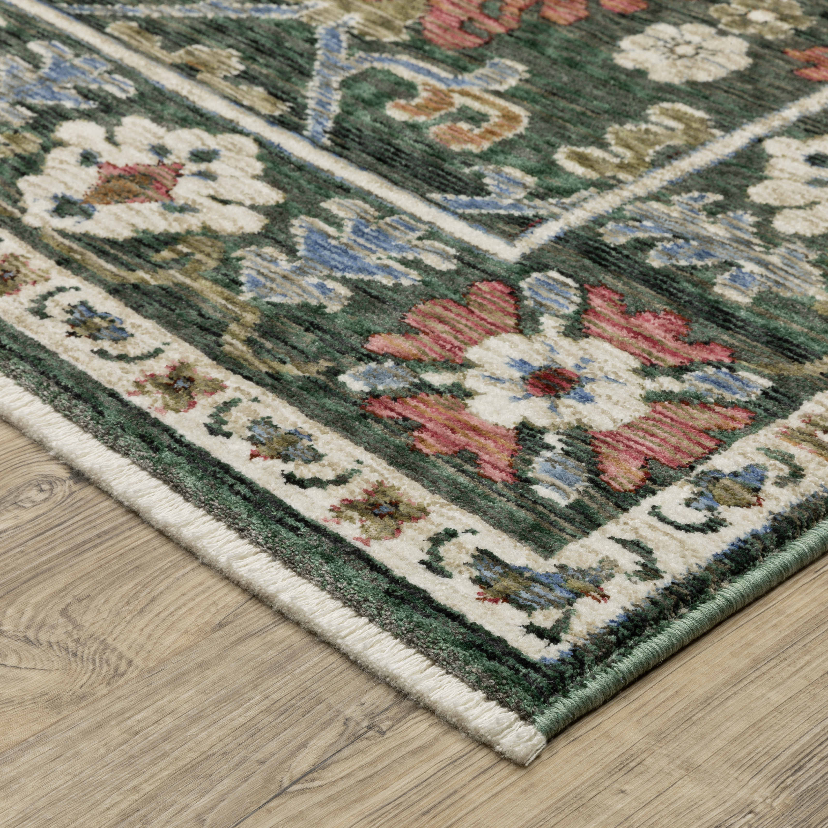 Oriental Weavers Area Rugs Hastings Area Rugs HA02b Dk Green in Many Sizes