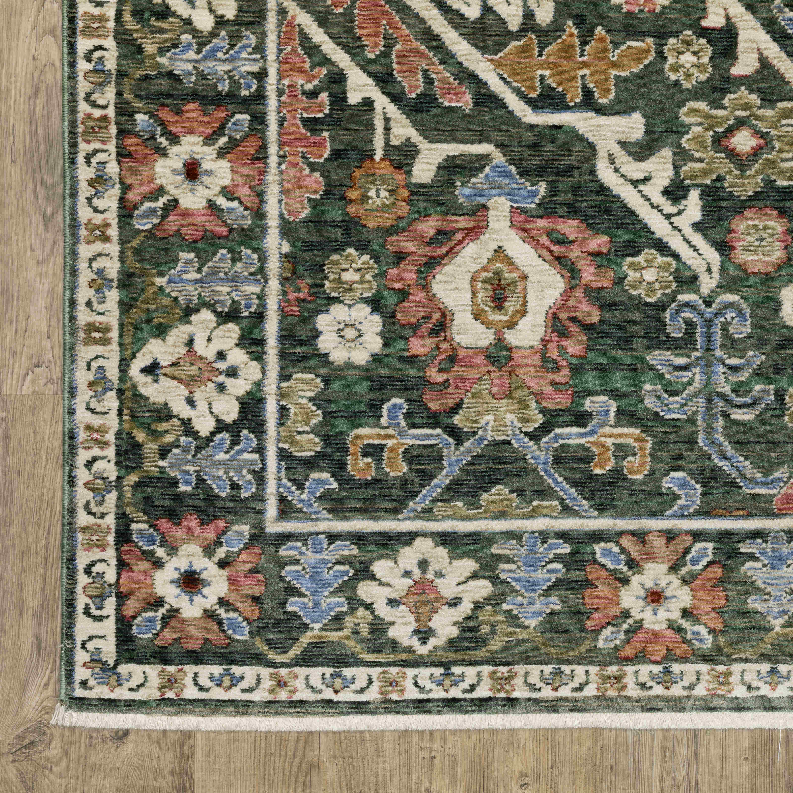 Oriental Weavers Area Rugs Hastings Area Rugs HA02b Dk Green in Many Sizes