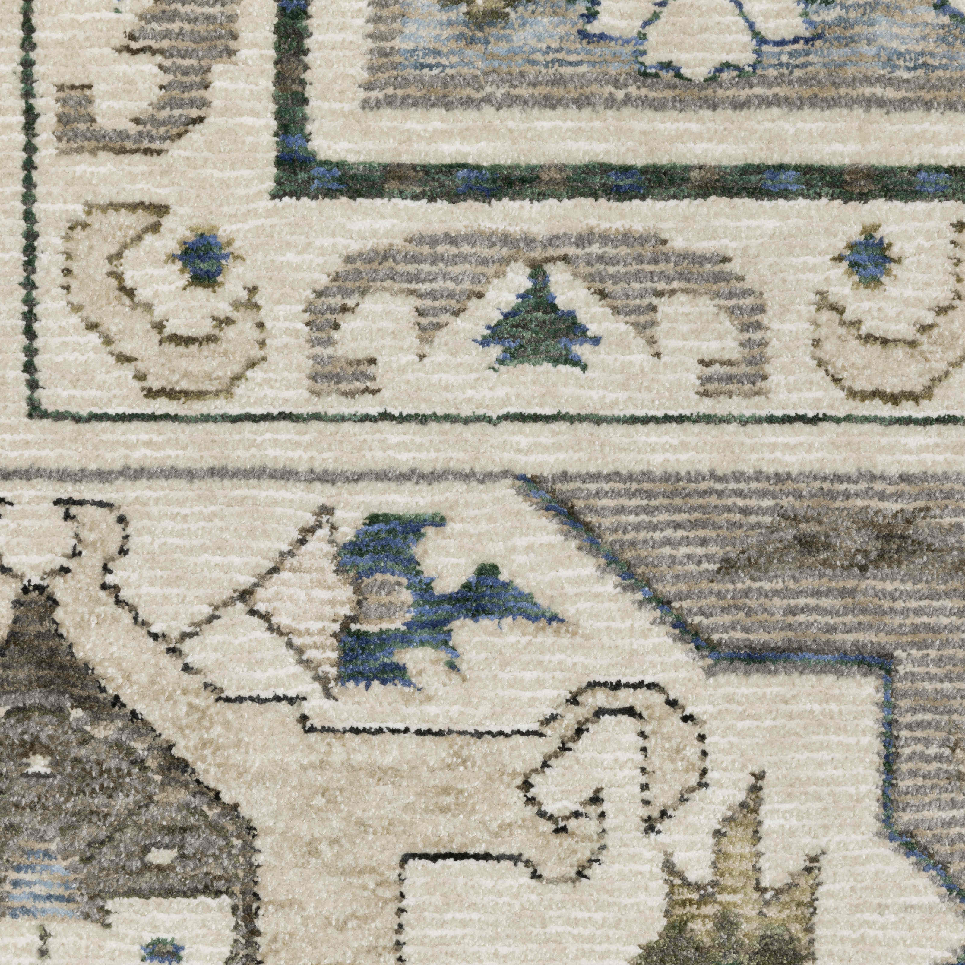 Oriental Weavers Area Rugs Hastings Area Rugs HA04u grey-Ivory in Many Sizes