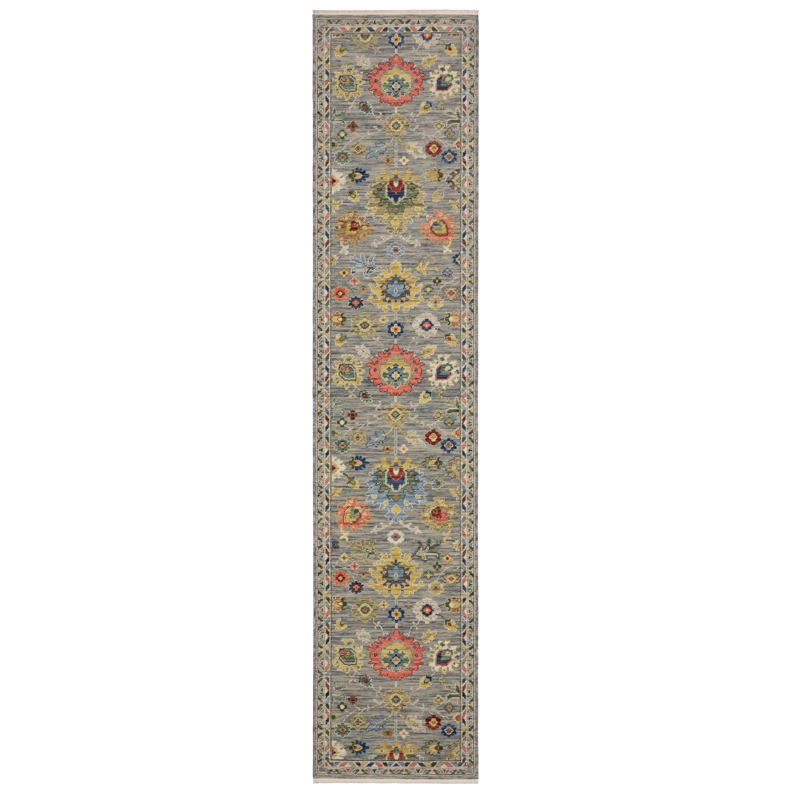 Oriental Weavers Area Rugs Lucca Area Rugs 2888g Oushak Grey Wool-Nylon Blend In 8 Sizes