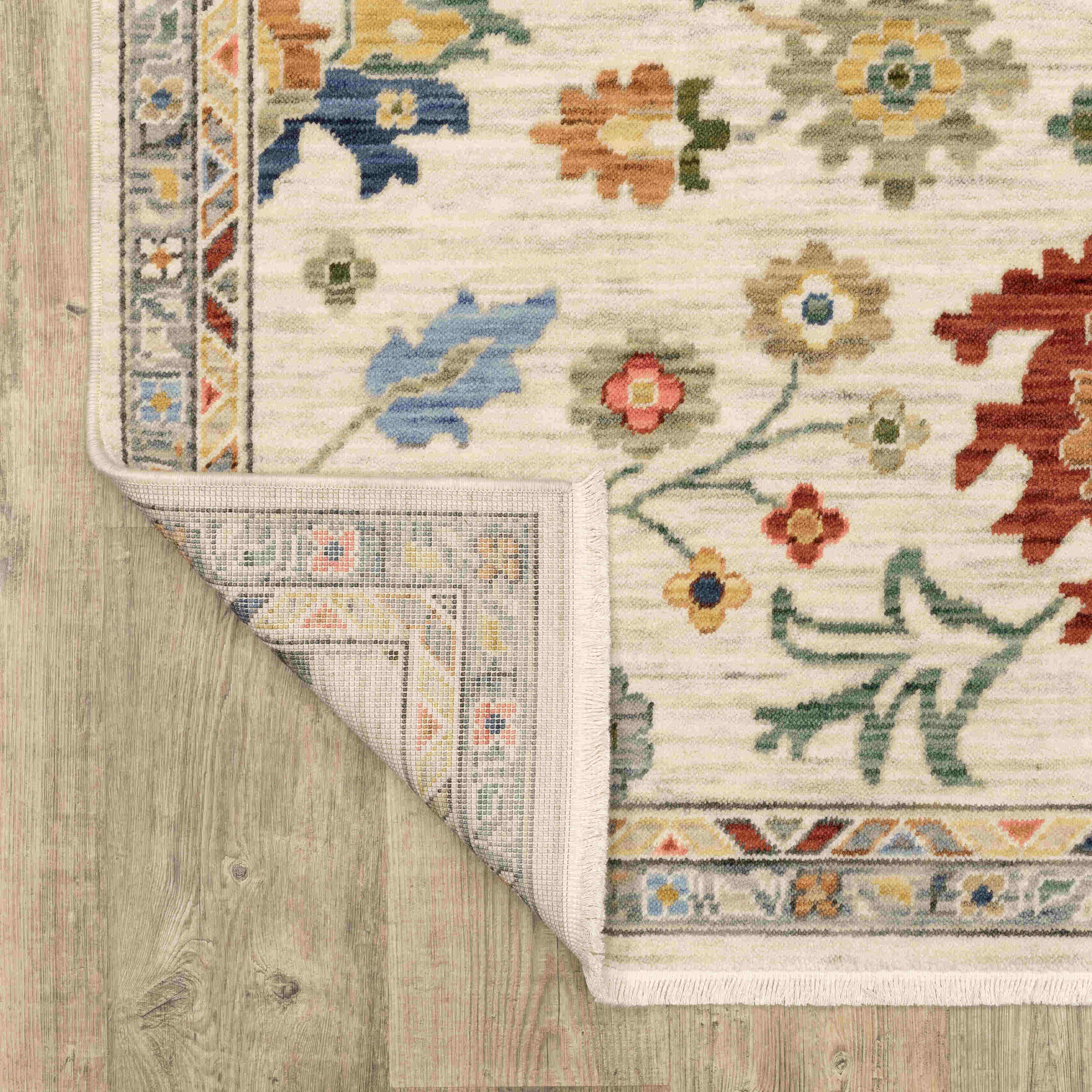Oriental Weavers Area Rugs Lucca Area Rugs 2888L Oushak Ivory Wool-Nylon Blend In 8 Sizes