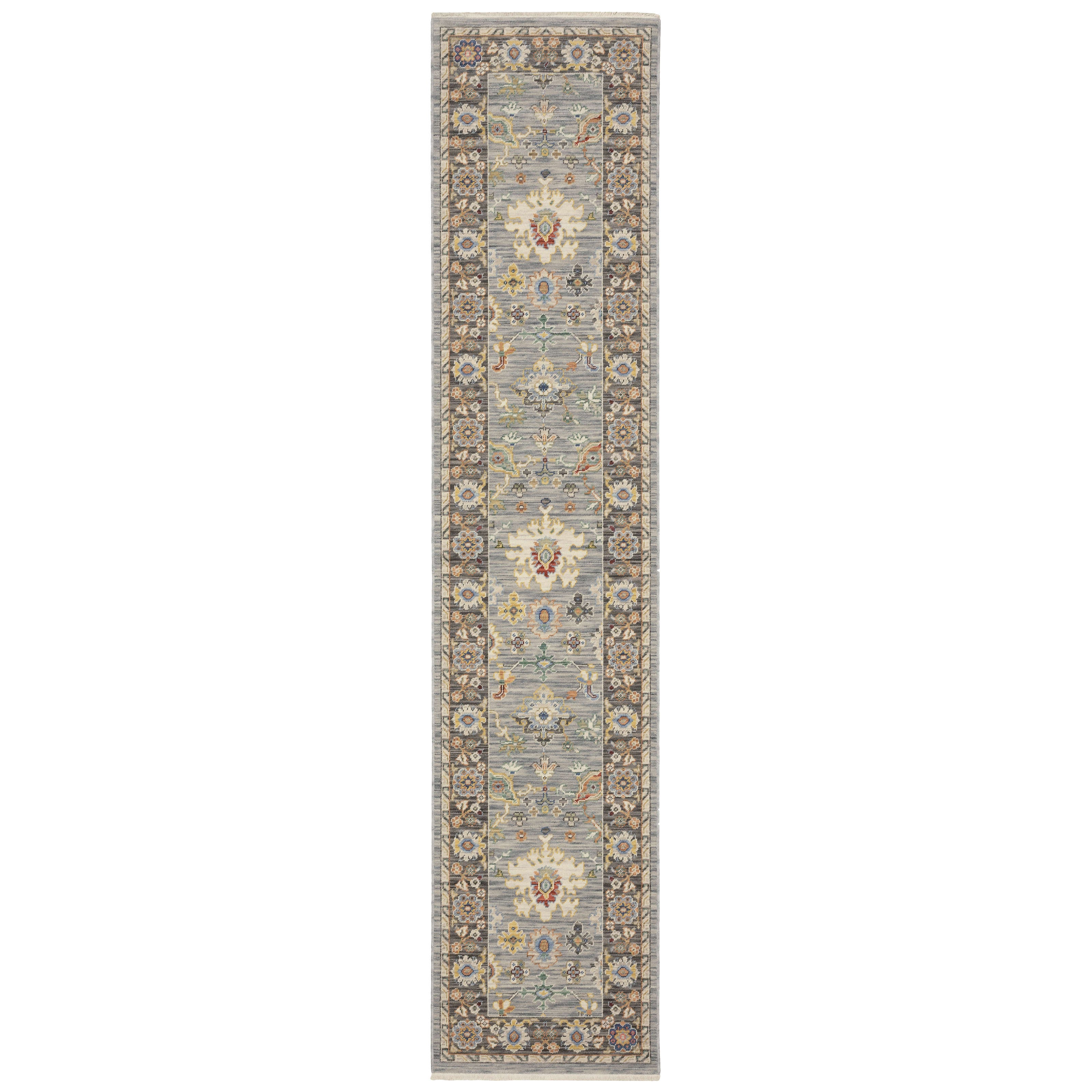 Oriental Weavers Area Rugs Lucca Area Rugs 846d Oushak Blue Wool-Nylon Blend In 8 Sizes