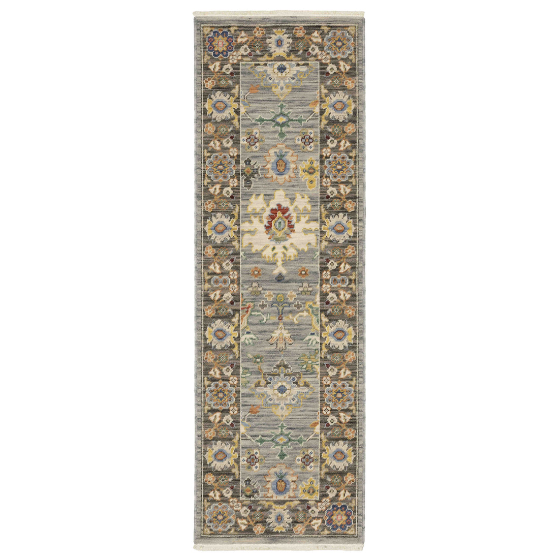 Lucca Area Rugs 846d Blue Oushak Wool-Nylon In 8 Sizes By OW Rugs