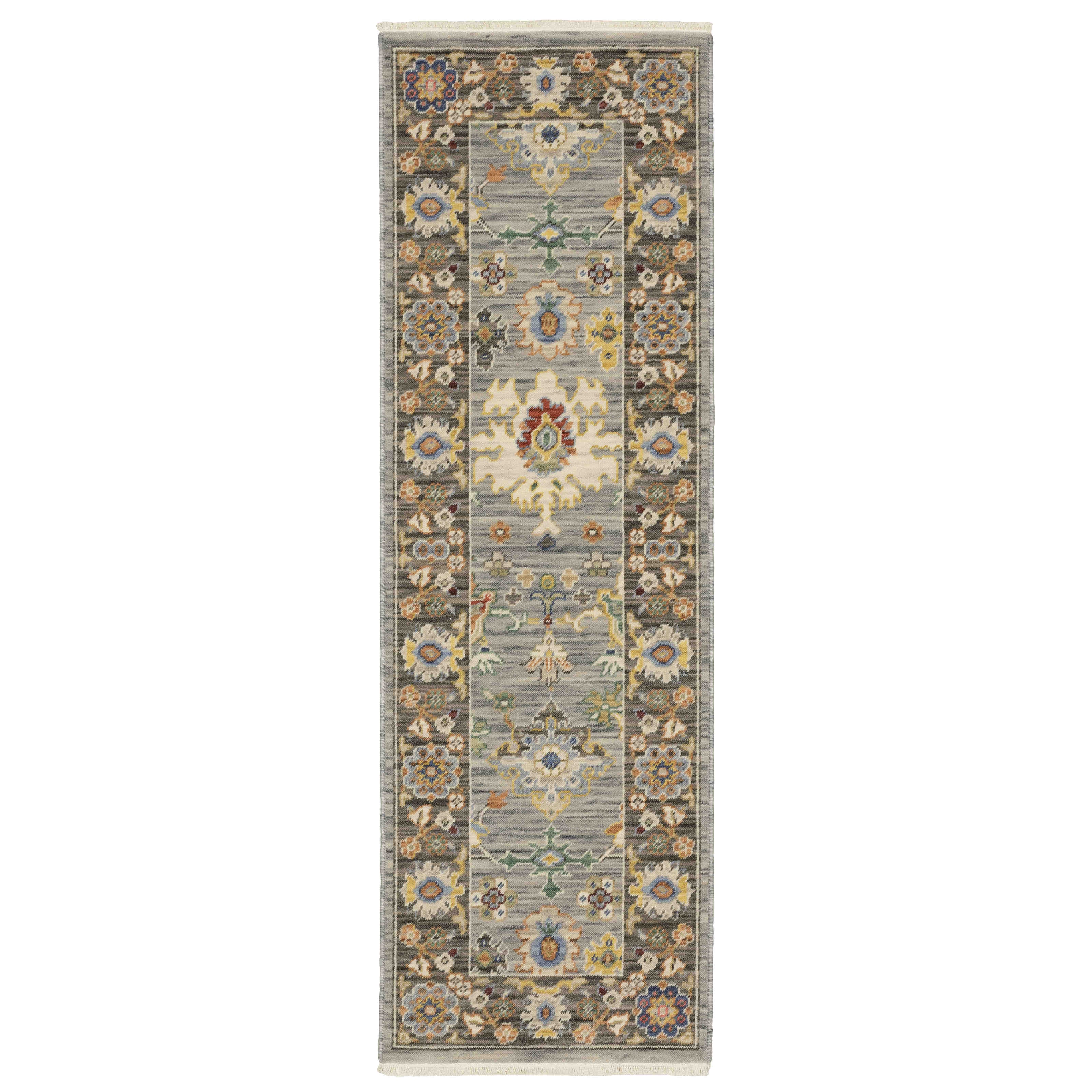 Oriental Weavers Area Rugs Lucca Area Rugs 846d Oushak Blue Wool-Nylon Blend In 8 Sizes