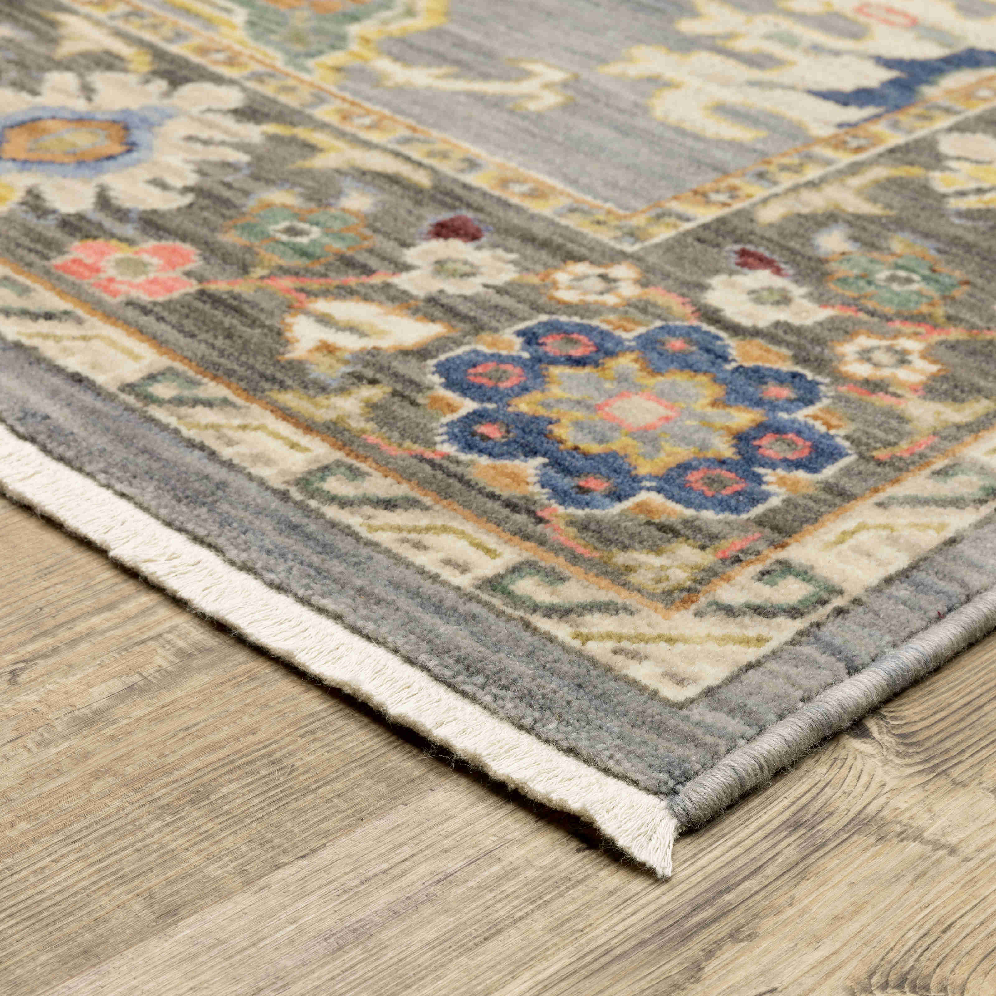 Oriental Weavers Area Rugs Lucca Area Rugs 846d Oushak Blue Wool-Nylon Blend In 8 Sizes