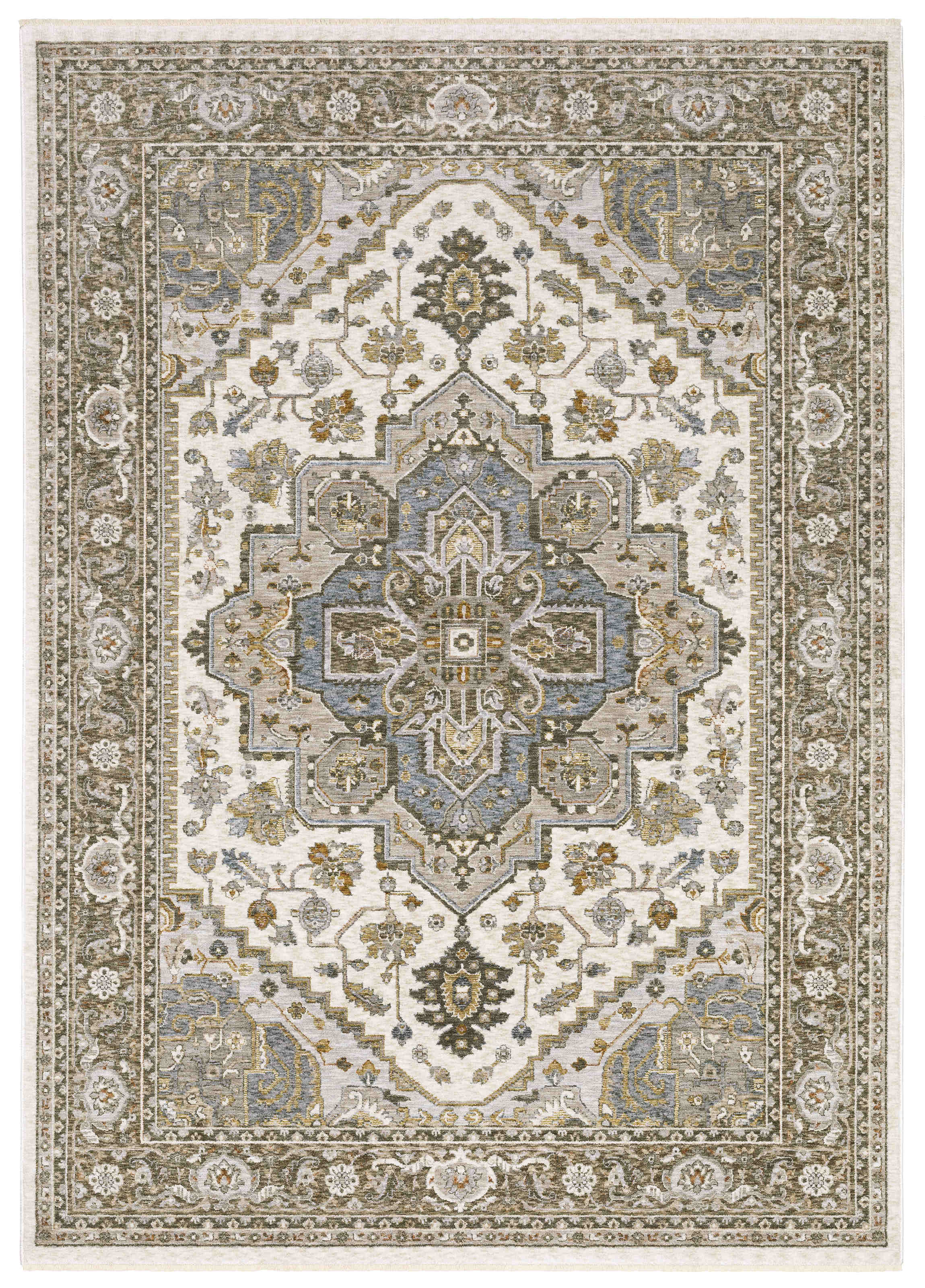 Oriental Weavers Area Rugs Maharaja Area Rugs 1144Y Ivory-Gold By OWRugs
