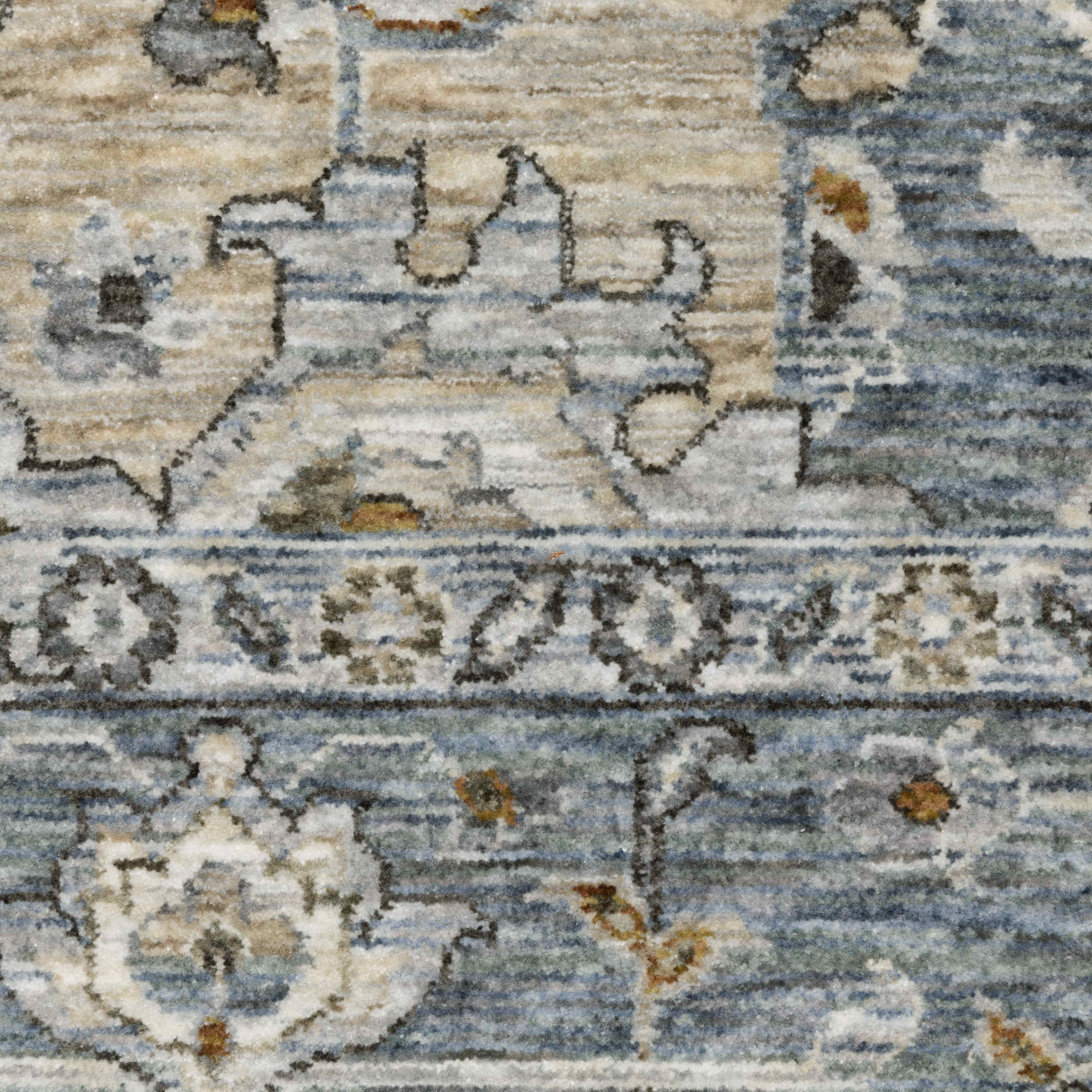 Oriental Weavers Area Rugs Maharaja Area Rugs 51F Ivory-Blue By OWRugs
